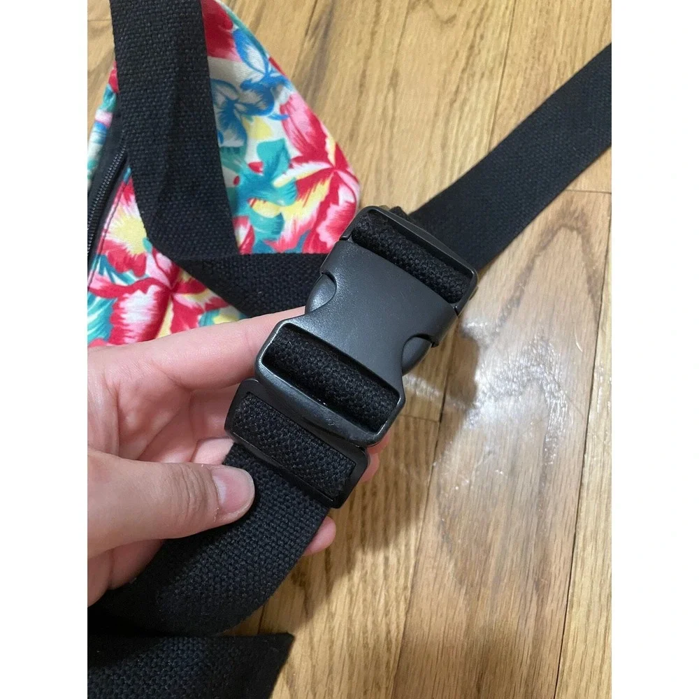Floral Fanny Pack Waist Bag Cute Tropical Print Festival Travel Pouch